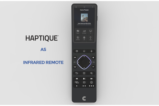 Haptique® remote as Universal IR remote